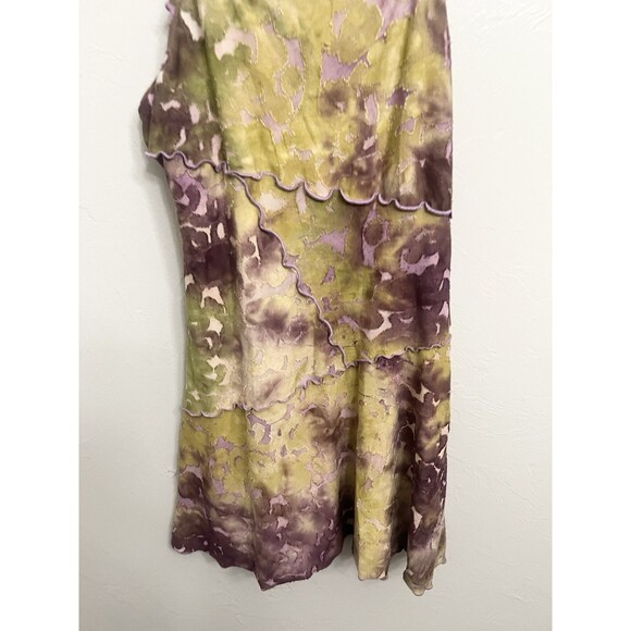 VTG KY2k brown Purple medium mini dress babydoll whimsy fairy goblin gremlin - Picture 3 of 10